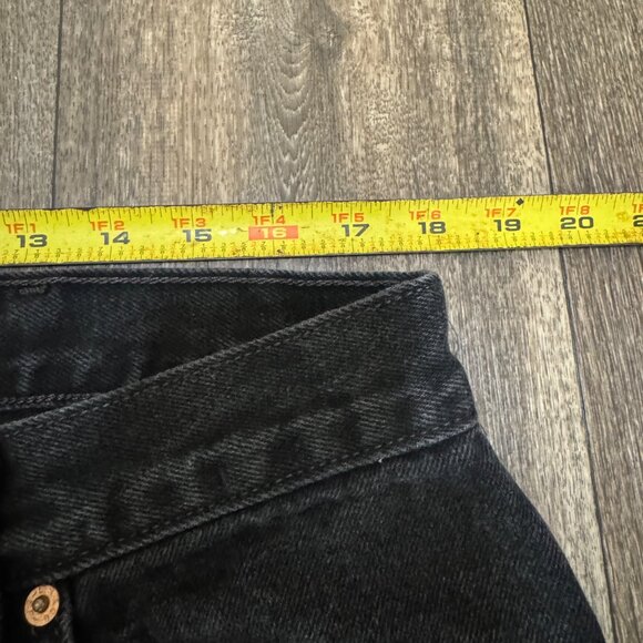 VTG Levi's 550 Jeans Men's 38x32 Black Relaxed Fit Stretch Denim Red Tab Y2K 00s - Picture 8 of 11